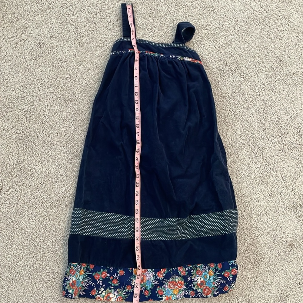 Girls’ VTG navy corduroy jumper dress - Picture 9 of 9